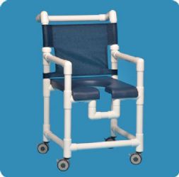 Open-Front Soft Seat Deluxe Shower Chair